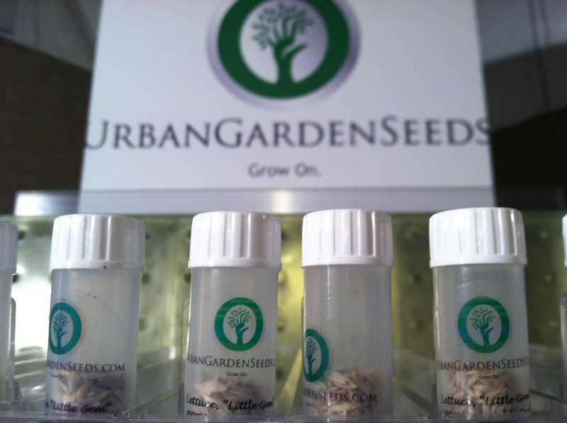Urban Garden Seeds Vial Display